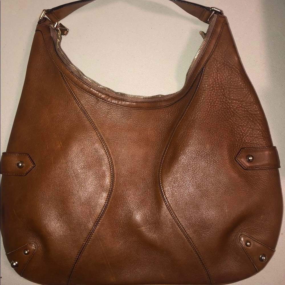!!AUTHENTIC!! GUCCI "horsebit heratige" brown leather hobo bag - Picture 2 of 5